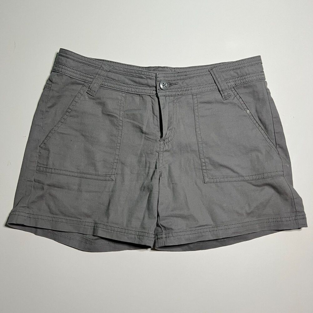 PrAna (Charcoal) 5" Halle Shorts mid Rise Womens Hiking Outdoors Size 4 30x5